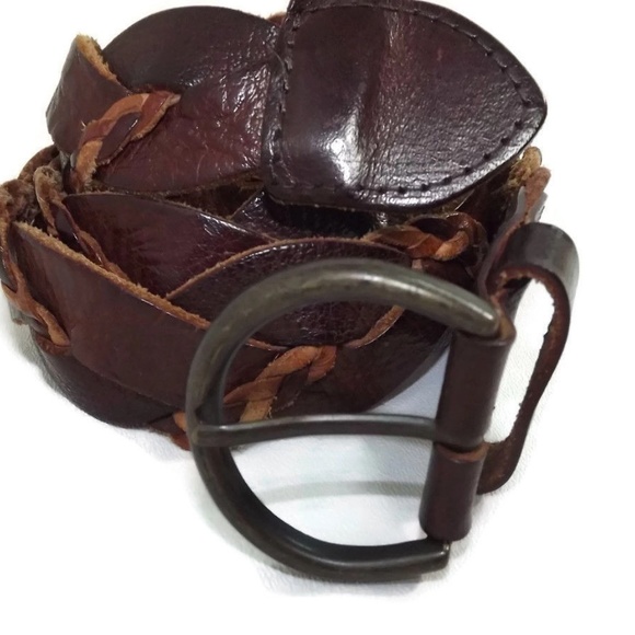 HOLLISTER Womens Mens DistressedTan Brown  Belt XS - Picture 3 of 8